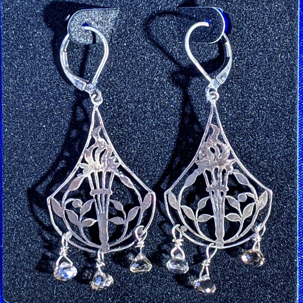 Chandelier Topaz Earrings
